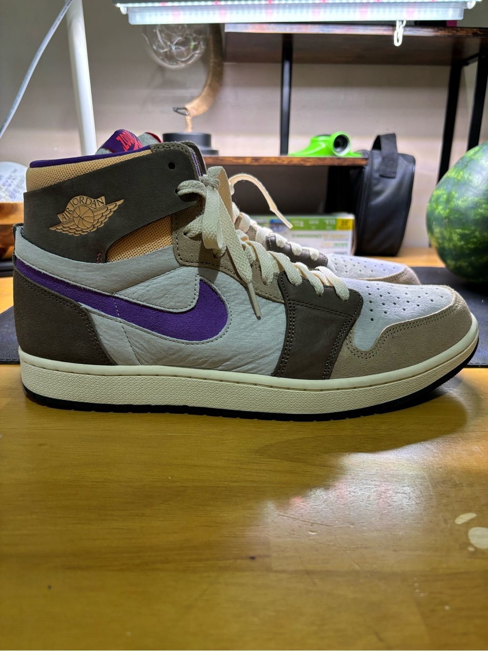 NIKE AIR JORDAN 1 HIGH ZOOM COMFORT 2 ‘PALOMINO’ SNEAKERS MENS.